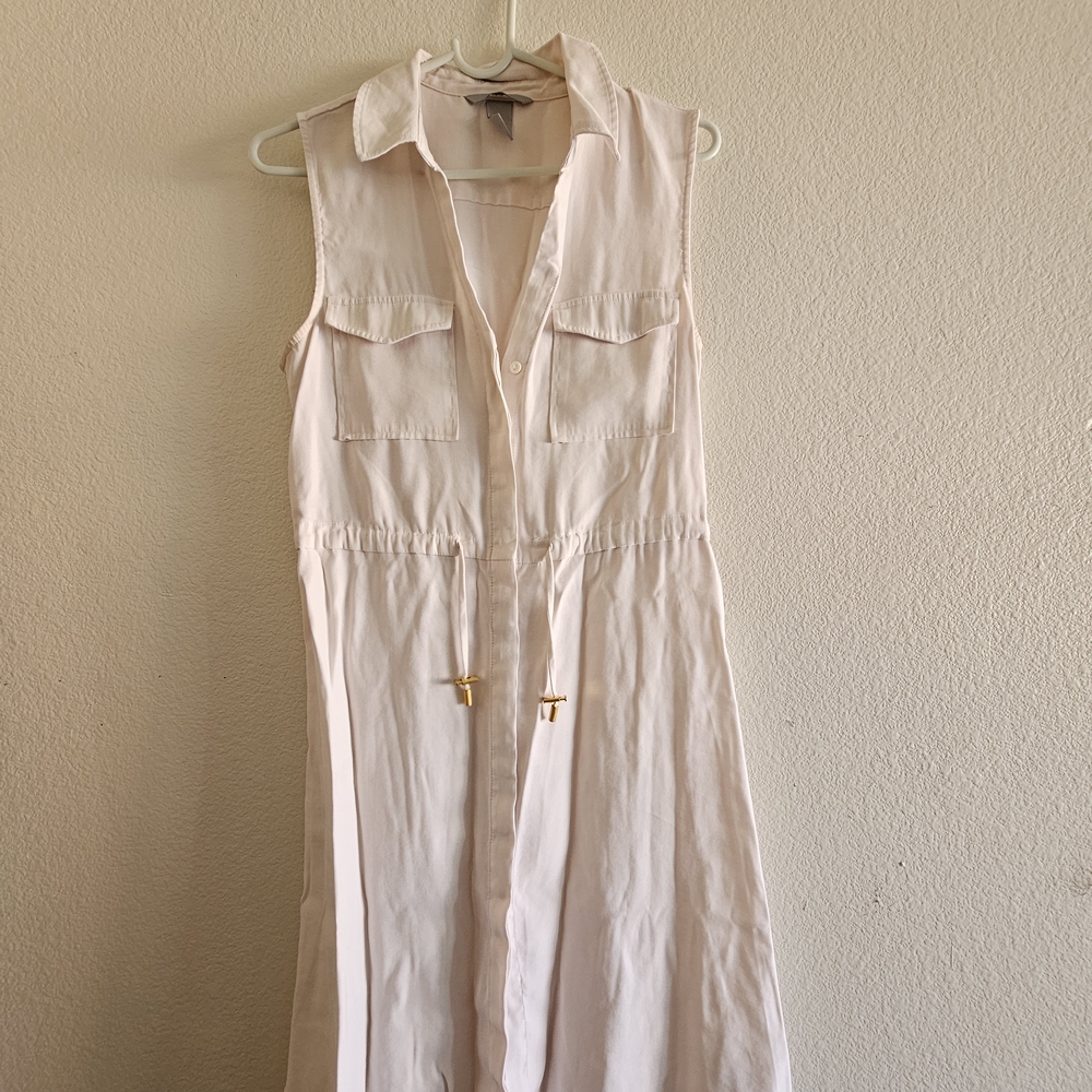 H&M Cream Midi Dress